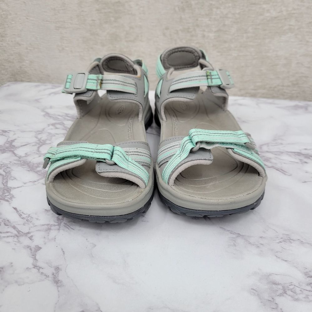 Keen Women's Sandals - Light Gray with Mint Straps - Picture 2 of 12